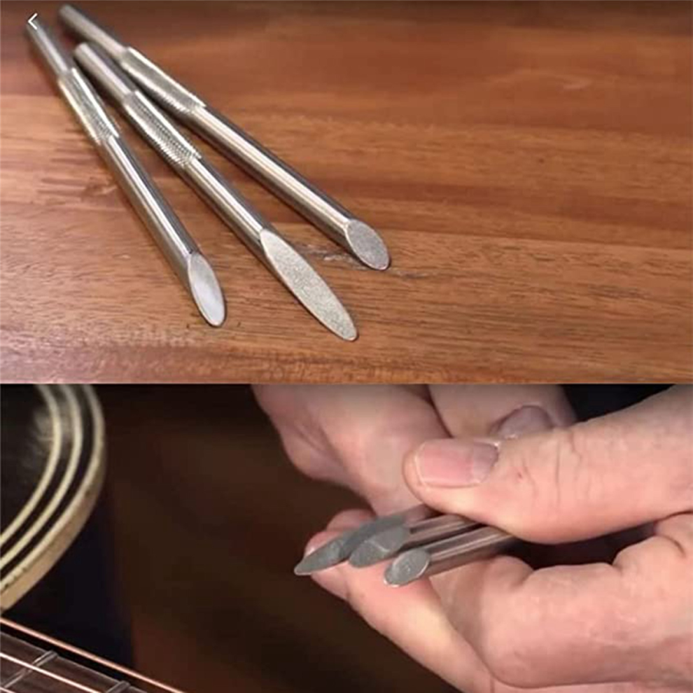 3Pcs Guitar Fret Guitar Bridge Saddle Nut Files Repair Luthier Tools 4853226387488
