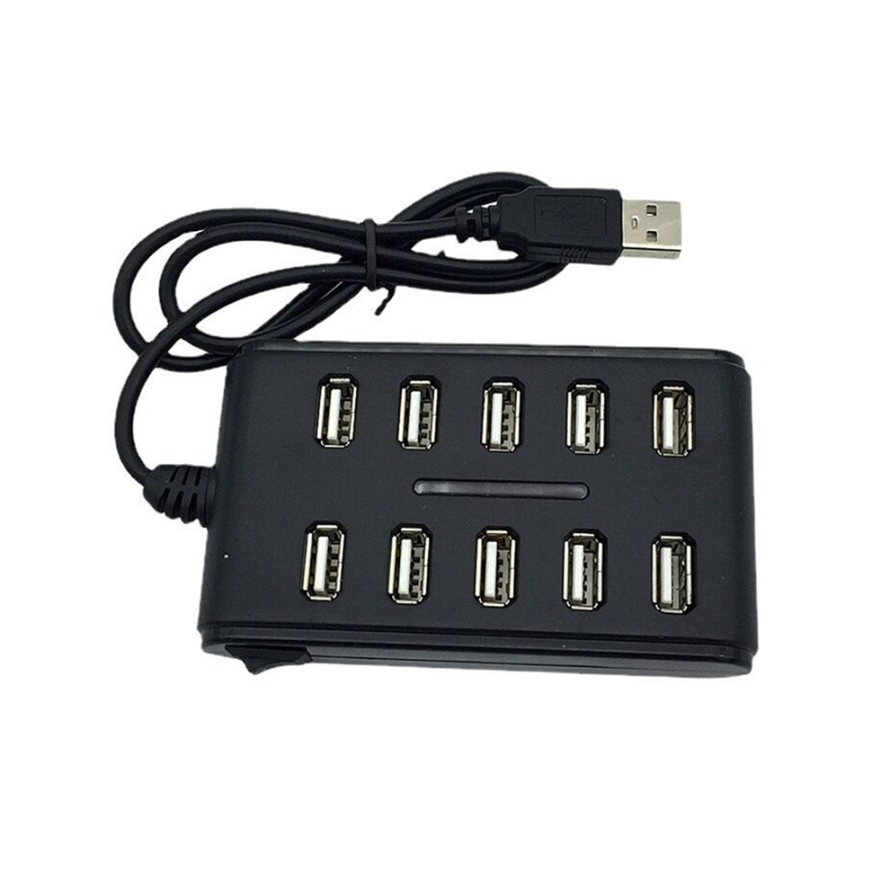 10 Port High Speed Extension Cable Usb 2.0 Hub Adapter For Laptop 4853226390792