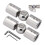 Conector de canto para hastes de cortina 2PCS (prata) 1