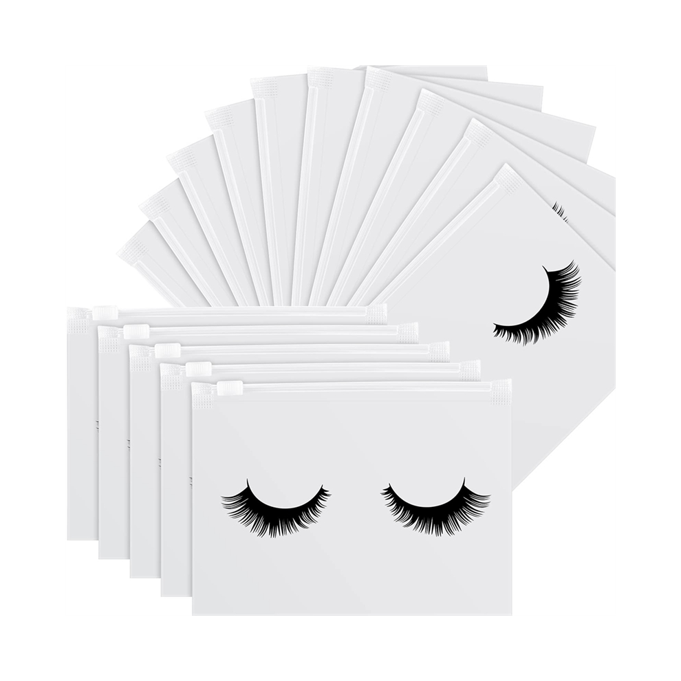 Sem Marca White 100 Pieces Eyelash Aftercare Bags Eyelash Makeup Bags