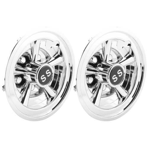 2 peças de capas para rodas de carrinho de golfe de 8 polegadas com design de 5 raios 2
