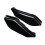Motorcycle Gloss Black Mid-Frame Air Deflector Heat Shield 5