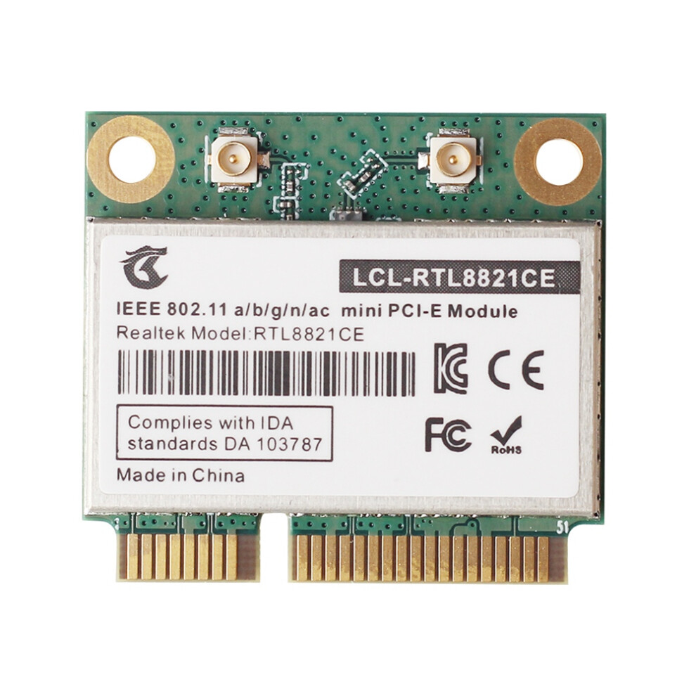 Rtl8821ce 802.11Ac For Bluetooth 4.2 433Mbps 2.4Ghz/5Ghz Dual Band 4853226301637