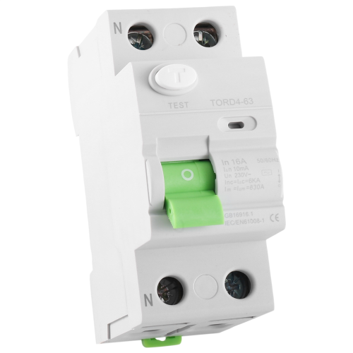 Interruttore differenziale AC 2P 6KA RCCB RCD 230V Interruttore differenziale 2P 16A 10MA 2