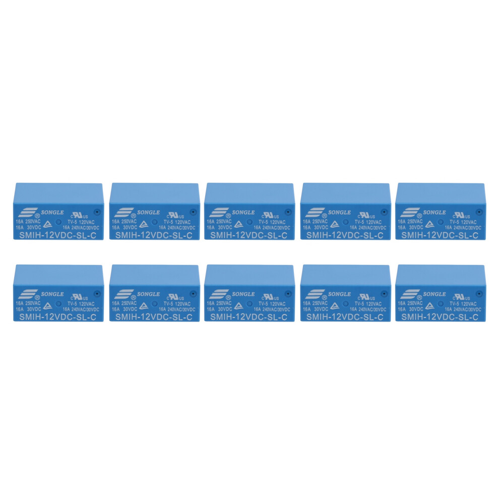 10Pcs / Lot Power Relays Smih-12Vdc-Sl-C 12V 16A 8Pin A Set 4853226306625