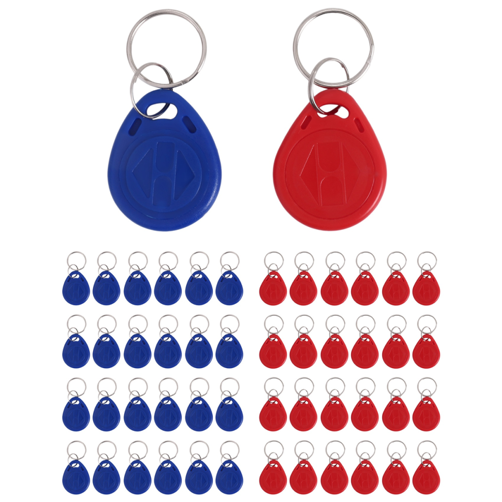 50 Pezzi Di Portachiavi Rfid Con Badge Identificativo E Chiave Di Controllo Degli Accessi Per L'ingresso Della Porta