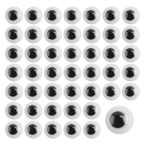 1000 τεμάχια αυτοκόλλητα μάτια Googly Eyes για χειροτεχνίες DIY 6 χιλ. 1