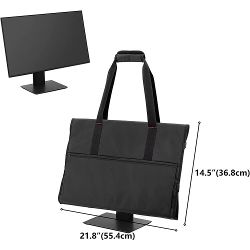Bolsa de transporte para monitores e telas LCD de 24 polegadas, protetora, preta 1