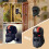Supporto per casco da moto con teschio e barba, essenziale 2