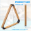 Wooden Billiard Ball Rack Solid Triangle Rack Pool Ball Racks 3