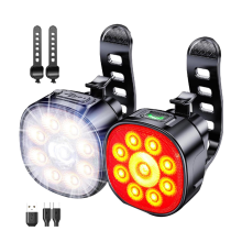 Fahrradlichter [4+6 Modi], USB wiederaufladbare Fahrradlichter vorne und hinten