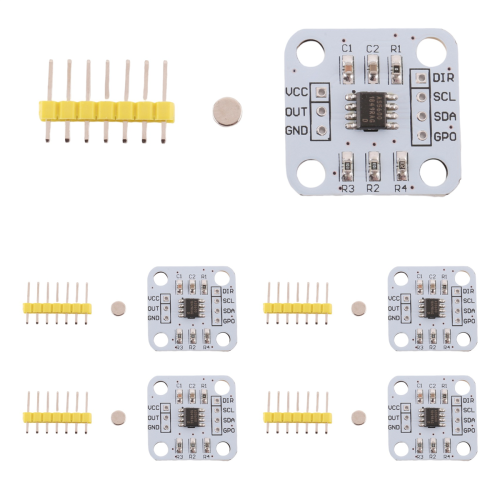 5Pcs AS5600 Magnetische Encoder Sensor Modul 12Bit Hohe Präzision