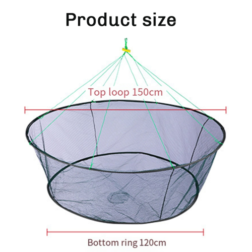 Foldable Drop Net Fishing Landing Nets Crayfish Shrimp Catcher 1