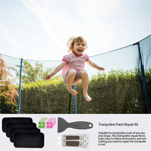 Kit de réparation de patchs rectangulaires pour trampoline, outils de réparation 2