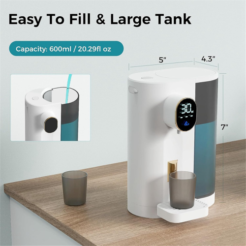 Distributore automatico di collutorio per bagno con 2 tazze e 4 livelli 2
