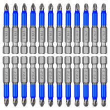 24-delars skruvmejselbitssats PH1 PH2 PH3 PZ1 PZ2 PZ3 1/4-tums sexkantsskaft