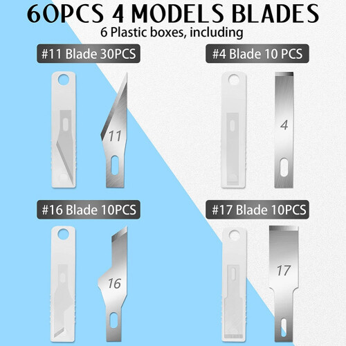 Set di coltelli da hobby di precisione da 64 pezzi Exacto Knife Precision Craft 1