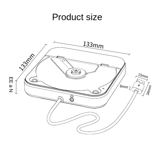 Εξωτερικό CD Player Universal για αυτοκίνητο - Φορητό CD Player 1