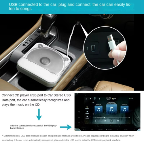 Εξωτερικό CD Player Universal για αυτοκίνητο - Φορητό CD Player 2