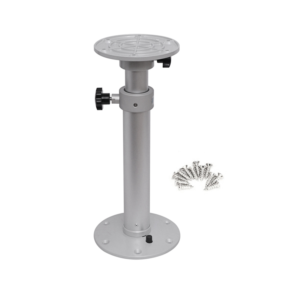 Adjustable Table Pedestal Detachable Table Base Stand Silver White-image-OPC-PGZ65YT-NEW