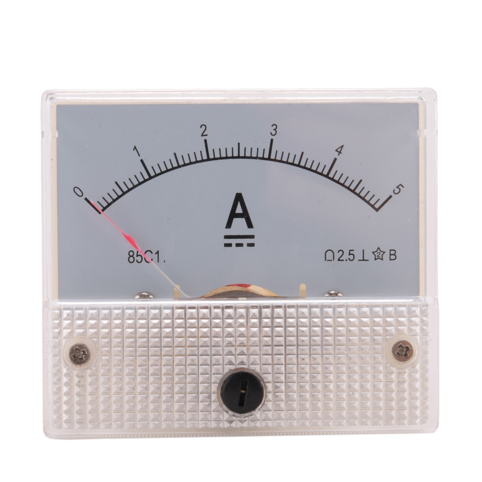 85C1-A Analog Current Panel Meter Dc 5A Amp Ammeter 4851292851230