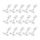 25 Pack Plastic Merchandise Sign Clip Price Display Holders,Clear 5