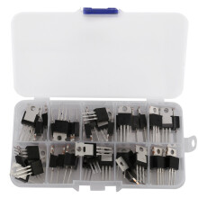 50 st. 10-typers IRF-seriens Mosfet-transistorer, sortimentskit