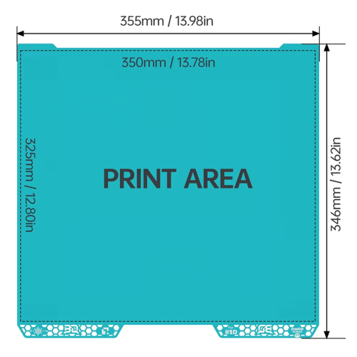 BIQU Panda Build Plate 3D-Druckerteile für Bambu Lab H2D 3D-Drucker 1