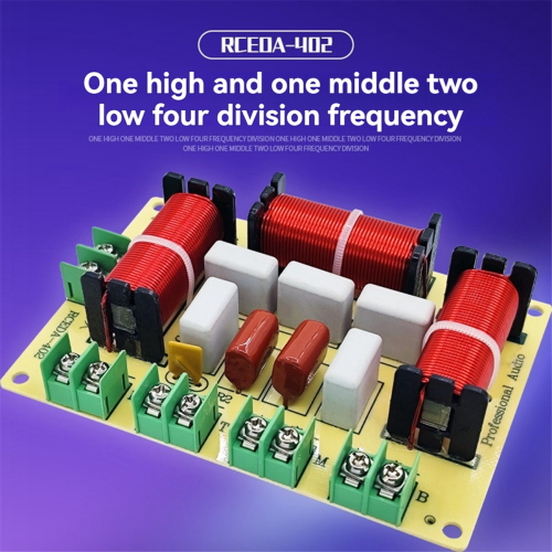 200W 4 Way Crossover Dual Bass + Midrange + Treble Frequency Divider 2