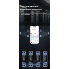 Compteur d'énergie Wi-Fi TUYA, voltmètre numérique à montage sur rail DIN, ampèremètre