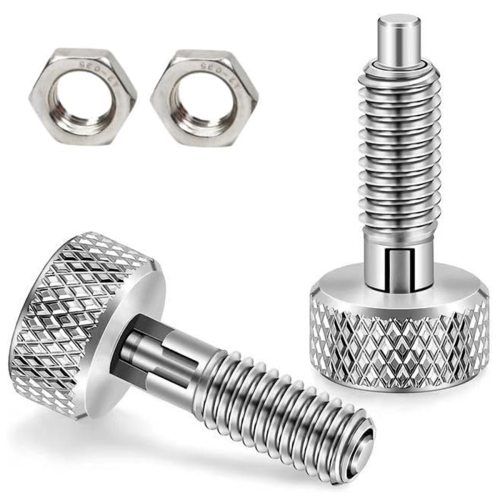 2Pcs Hand Retractable Spring Plunger, Quick Release Pin Lock Out Pin 2