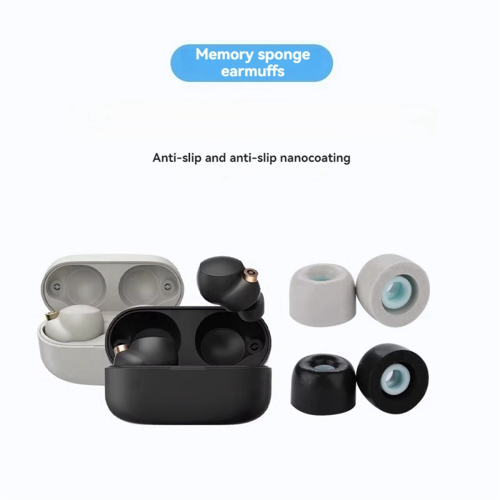Ακουστικά με αφρό μνήμης για ακουστικά Bluetooth -1000XM4, μαύρο-M 2