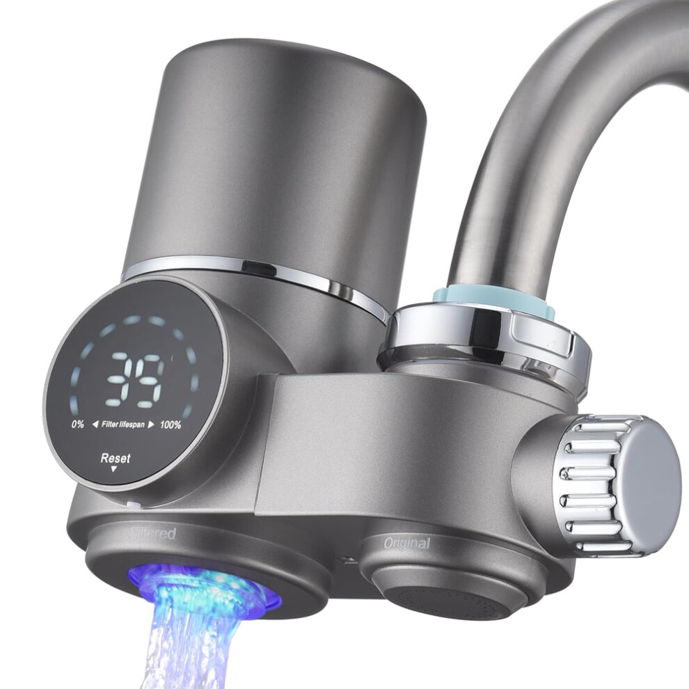 Filtre à eau pour robinet, purificateur d'eau à affichage LED pour réduire le plomb