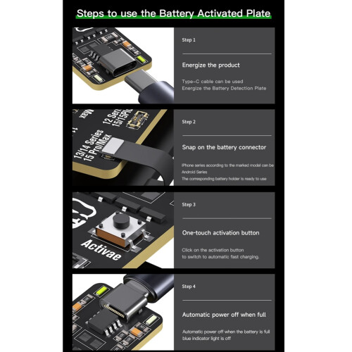 F018 Batteriets aktiva panel Snabbladdningsdetekteringskort 2