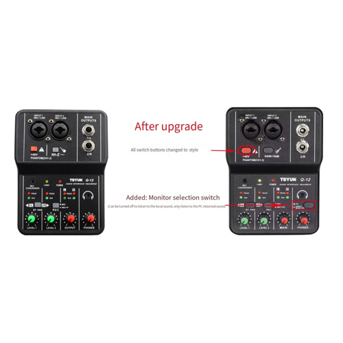 Q12 Ljudkort för datorinspelning 16bit/48kHz 1