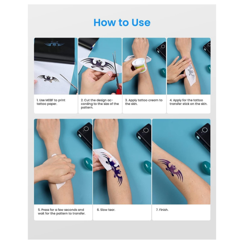 , 50 Sheets Tattoo Stencil Paper 2