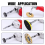 Conjunto de bielas de extensão para esmerilhadeira angular com rosca M14 3