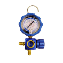 Air Condition Gauge for R410A R22 with Visual Mirror 500Psi Blue
