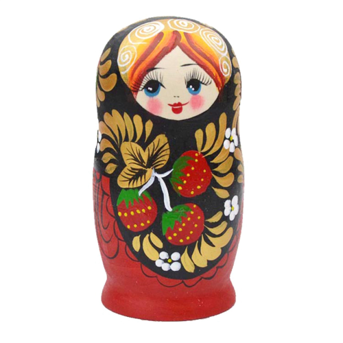5 muñecas Matryoshka de madera hechas a mano