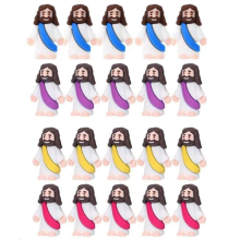 20PCS Mini Jesus Figurine Easter Decorations Jesus Toys Jesus Figure