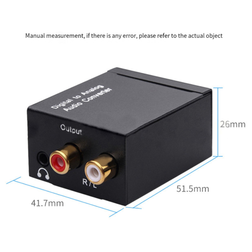 Digitale audiodecoder 3,5 mm jack coaxiale optische vezel 2