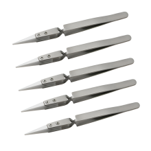 Pinça de solda eletrônica com ponta de cerâmica 5 peças, antiestática, C