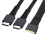 Λεπτό καλώδιο υψηλής ταχύτητας sas SFF-8654 8i σε Oculink SFF-8611 4i x2 2