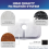 8er-Pack Filter für Dockstream Katzentrinkbrunnen PLWF005 PLWF115 4