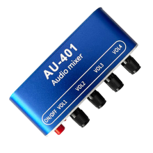 DC 5V-12V AU-401 Stereo Audio Mixer 4 Eingang 1 Ausgang Einzeln
