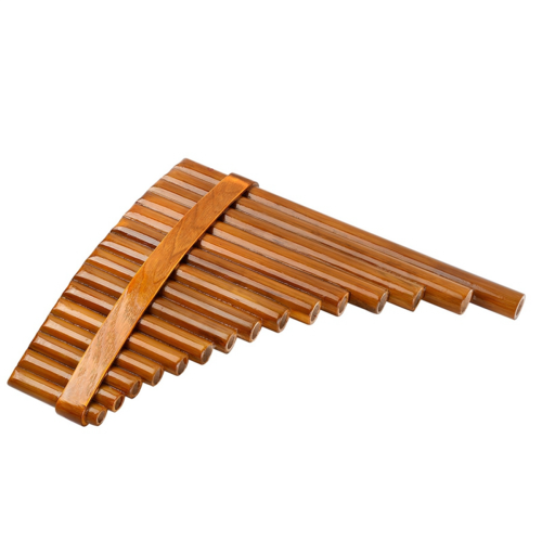 Φυσικό φλάουτο μπαμπού, πνευστό όργανο Pan Flute, μοντέλο για αριστερόχειρες 2