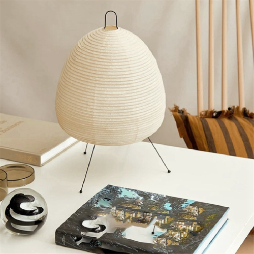 Japanese Rice Paper Lantern LED Table Lamp Tripod Floor Lamp,EU Plug 2
