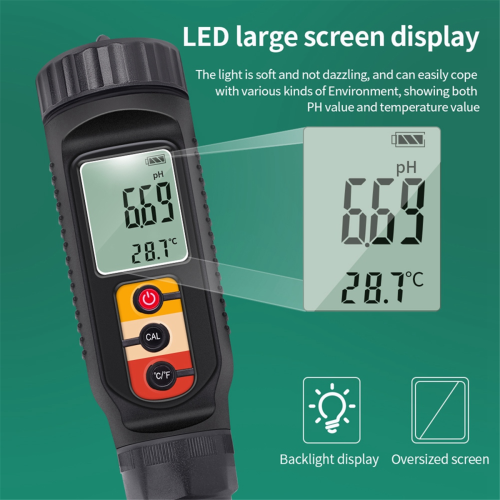 Digitales Lebensmittel-PH-Meter 0,00-14,00 für Fleisch, Käse, Brot, Analysegerät 1