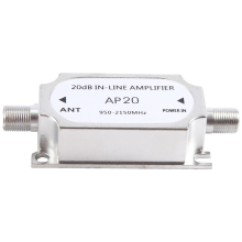 AP20 Satellite 20DB In-Line Amplifier for Cable Run Channel Strength