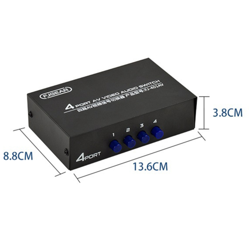 AV Switcher 4 Into 1 Out Av Head Interface Switcher 2